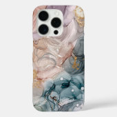 Coque iphone d'or bleu mauve (Verso)