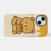 Coque iphone d'ours au miel (Verso Horizontal)
