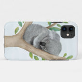 Coque iphone d'ours de koala de sommeil (Dos (Horizontal))