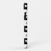 Coque iphone d'ours en peluche blanc (Dos/Droite)