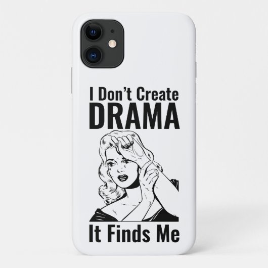Coque iphone dramatique de la femme en Pleure rétr (Dos)