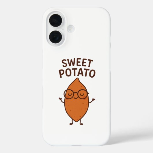Coque iPhone drôle avec patate douce (Verso)