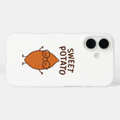 Coque iPhone drôle avec patate douce (Verso (horizontal))