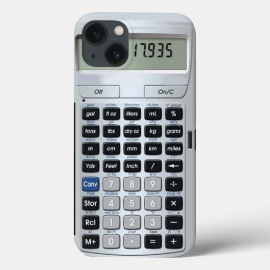 coque iphone du calculateur de conversion (Verso)