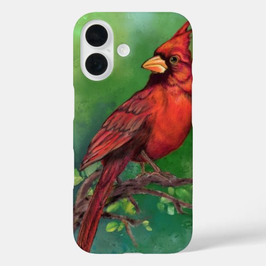 Coque iphone du Cardinal rouge du Nord (Verso)