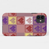Coque iphone du coeur Rose rétro (Dos (Horizontal))