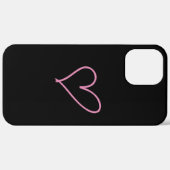 Coque iphone du contour du coeur (Retour (horizontal))