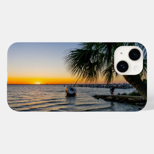 Coque iphone du coucher de soleil de Floride Gulf  (Verso (horizontal))