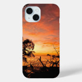 Coque iphone du coucher de soleil tropical de la m (Verso)