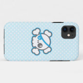 Coque iphone du crâne de Kawaii Pirate (Dos (Horizontal))