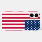 Coque iphone du drapeau américain (Verso (horizontal))