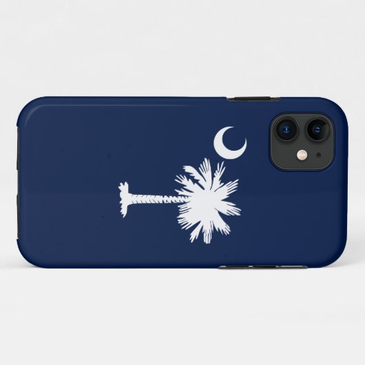 Coque iphone du drapeau de la Caroline du Sud (Dos (Horizontal))