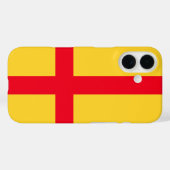Coque iphone du drapeau de l'Union de Kalmar (Verso (horizontal))