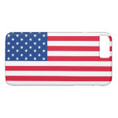 Coque iphone du drapeau patriotique américain (Dos (Horizontal))