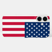 Coque iphone du drapeau patriotique américain (Verso (horizontal))