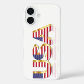 Coque iphone du drapeau patriotique américain (Verso)