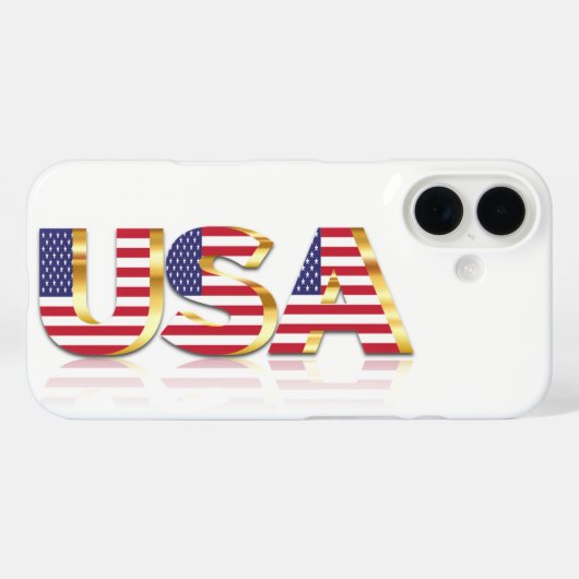 Coque iphone du drapeau patriotique américain (Verso (horizontal))