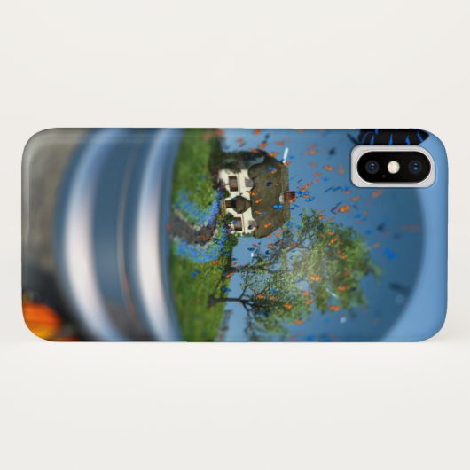 Coque iphone du globe papillon (Dos (Horizontal))