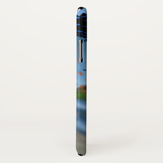 Coque iphone du globe papillon (Dos/Droite)