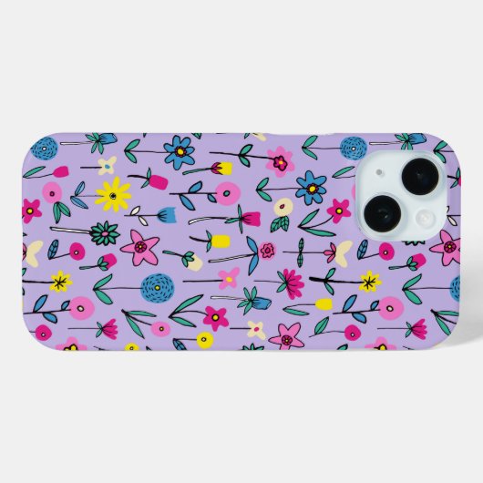 Coque iphone du Jardin des Fleurs Lilac (Verso (horizontal))
