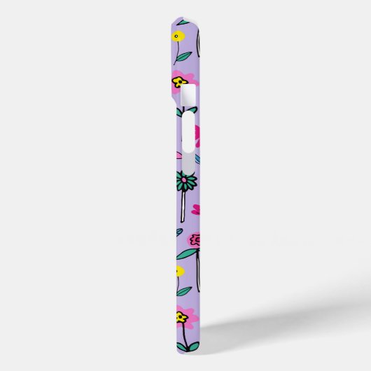 Coque iphone du Jardin des Fleurs Lilac (Verso / Gauche)