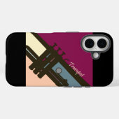 Coque iphone du lecteur de trompette (Verso (horizontal))