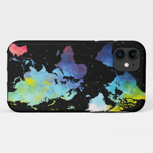 Coque iphone du monde de l'espace (Dos (Horizontal))
