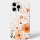 Coque iphone du nom du Motif de fleurs mûres (Verso)