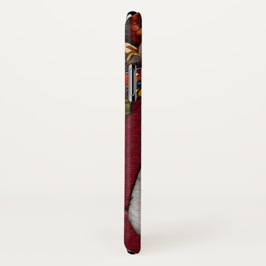 Coque iphone du Père Noël (Dos/Droite)