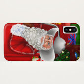 Coque iphone du Père Noël (Dos (Horizontal))