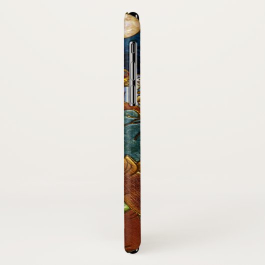 Coque iphone du Père Noël (Dos/Gauche)