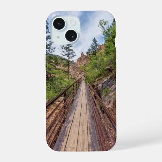Coque iphone du pont piétonnier de Seven Falls (Verso)