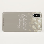 Coque iphone éclairé de prospérité (Dos (Horizontal))