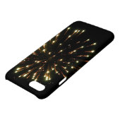 Coque iPhone Éclat de feux d'artifice d'or (Haut)