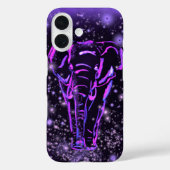 Coque iphone Eléphant Violet (Verso)