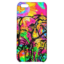 Éléphants et tournesols