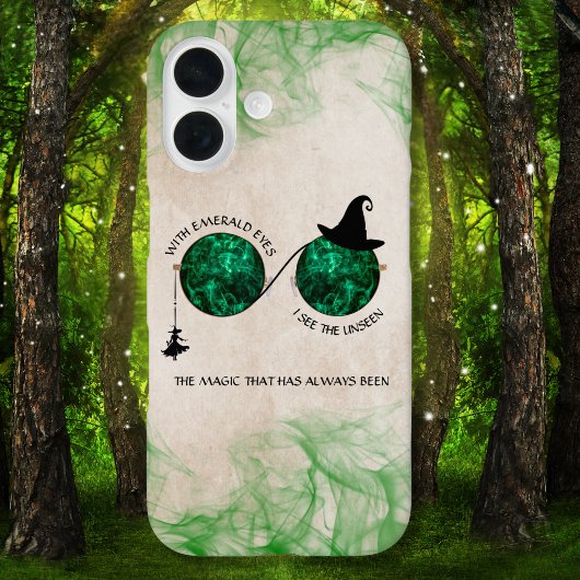 Coque iphone émeraude enchanté
