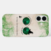 Coque iphone émeraude enchanté (Verso (horizontal))