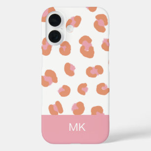 Coque iphone Empreinte de léopard Monogramme
