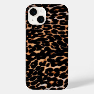 Coque iphone Empreinte de léopard noir foncé