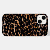 Coque iphone Empreinte de léopard noir foncé (Verso (horizontal))