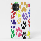 Coque iphone Empreintes de pattes de chats (Dos)