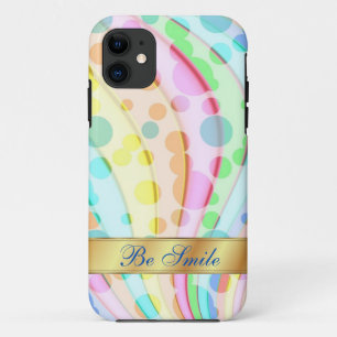 Coque iphone en cercle lumineux coloré