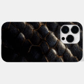 Coque iphone en cuir noir (Verso (horizontal))