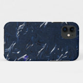 coque iphone en feuille bleue (Dos (Horizontal))