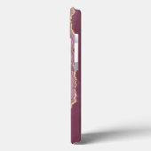 Coque iphone en marbre rose (Verso / Gauche)