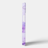 Coque iphone en marbre violet (Verso / Droite)