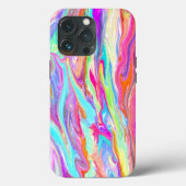 Coque iphone en néon couleur liquide (Verso)