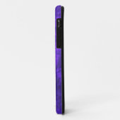 Coque iphone en noyer de velours violet *monogramm (Dos/Gauche)
