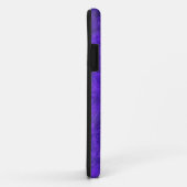 Coque iphone en noyer de velours violet *monogramm (Dos/Droite)